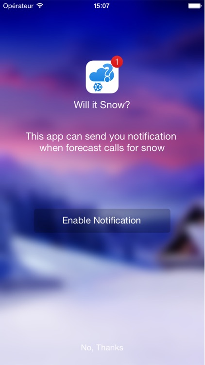 Will it Snow? - Notifications screenshot-3