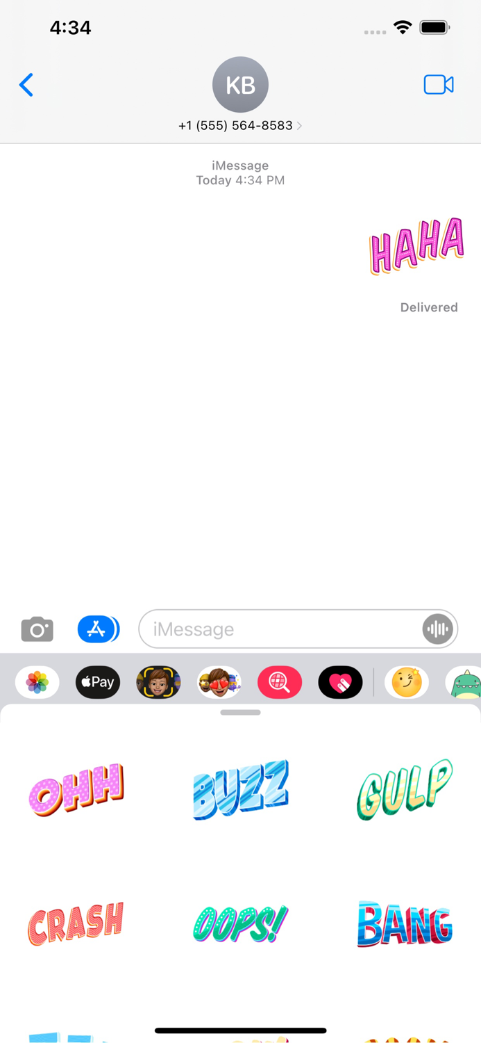 Word Art Chat Stickers