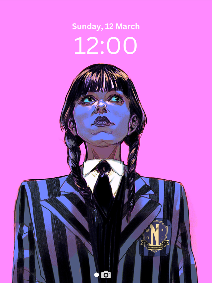 Wednesday Addams Wallpaper 4k