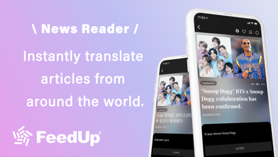 Screenshot #1 pour FeedUp-Translation News Reader