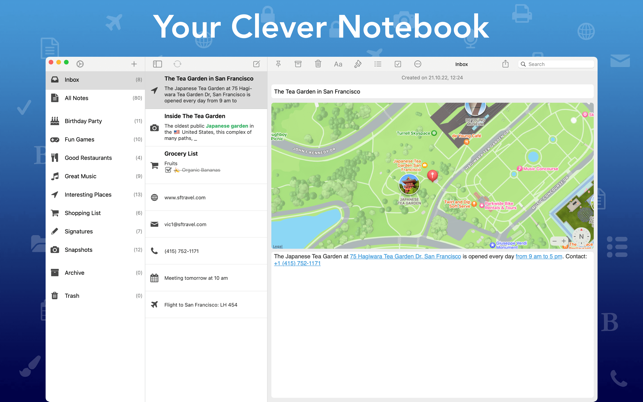 ‎SnipNotes – snímek obrazovky chytrého notebooku