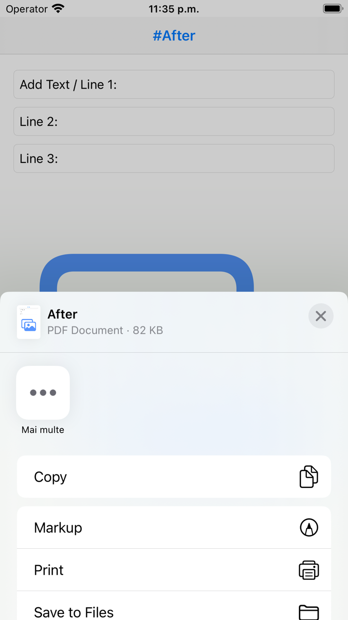 Before  After Save or Print