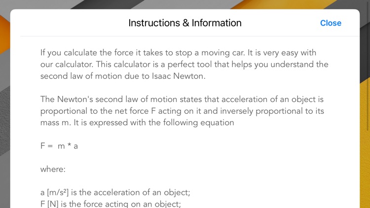 ObjectMotionForceCal