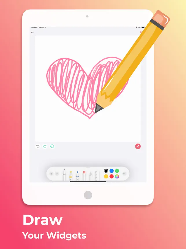 Screenshot 5 Noteit Widget: Drawing Couples iphone