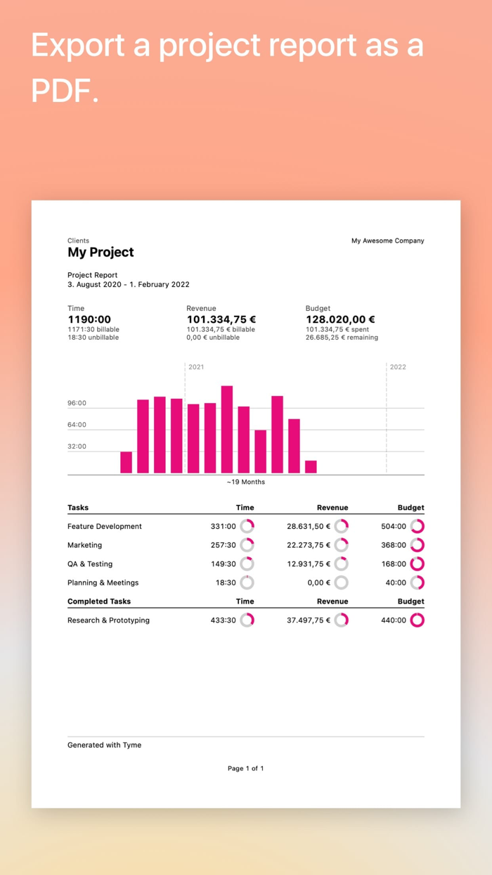 Tyme 3  Time Tracking