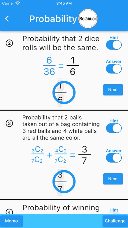 Probability(Math Drills) screenshot-5