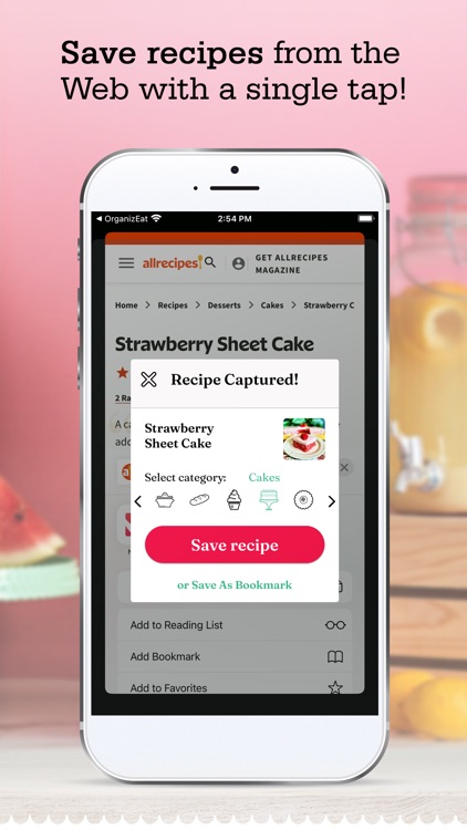 OrganizEat: recipe organizer