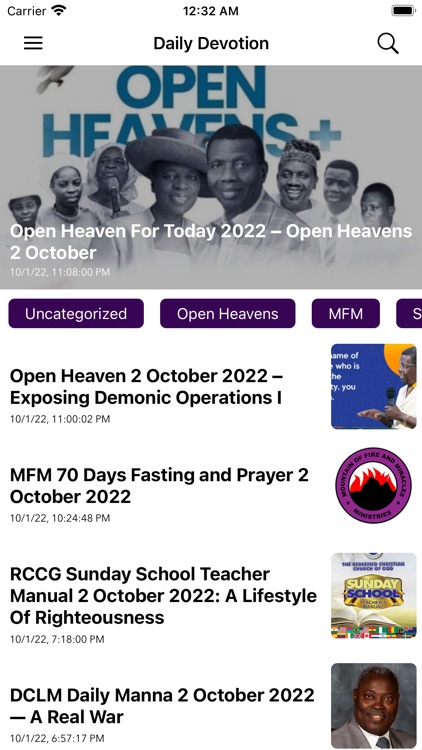 Open heavens: daily devotional