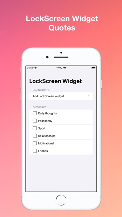 LockScreen Widget Quotes