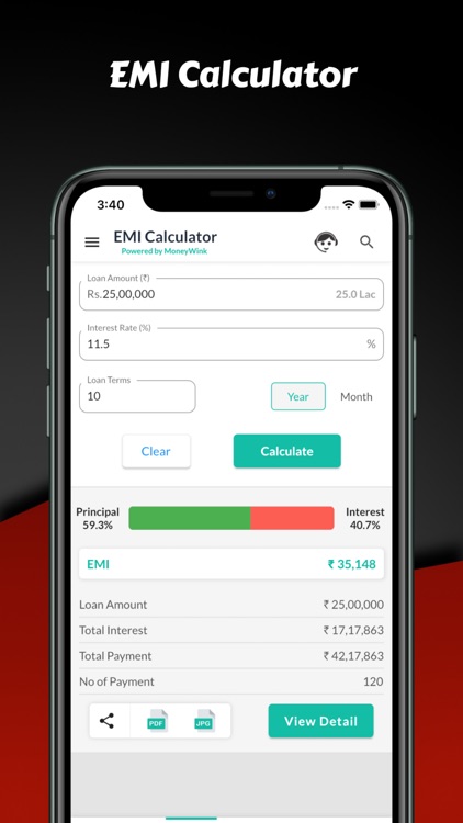 EMI Calculator - SIP FD RD PPF