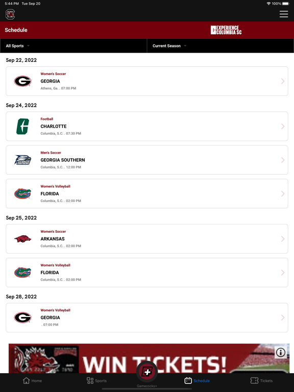 South Carolina Gamecocks screenshot 4