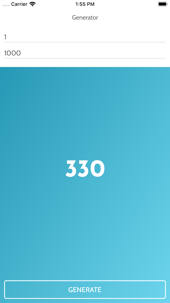 Quick Random Number Generator