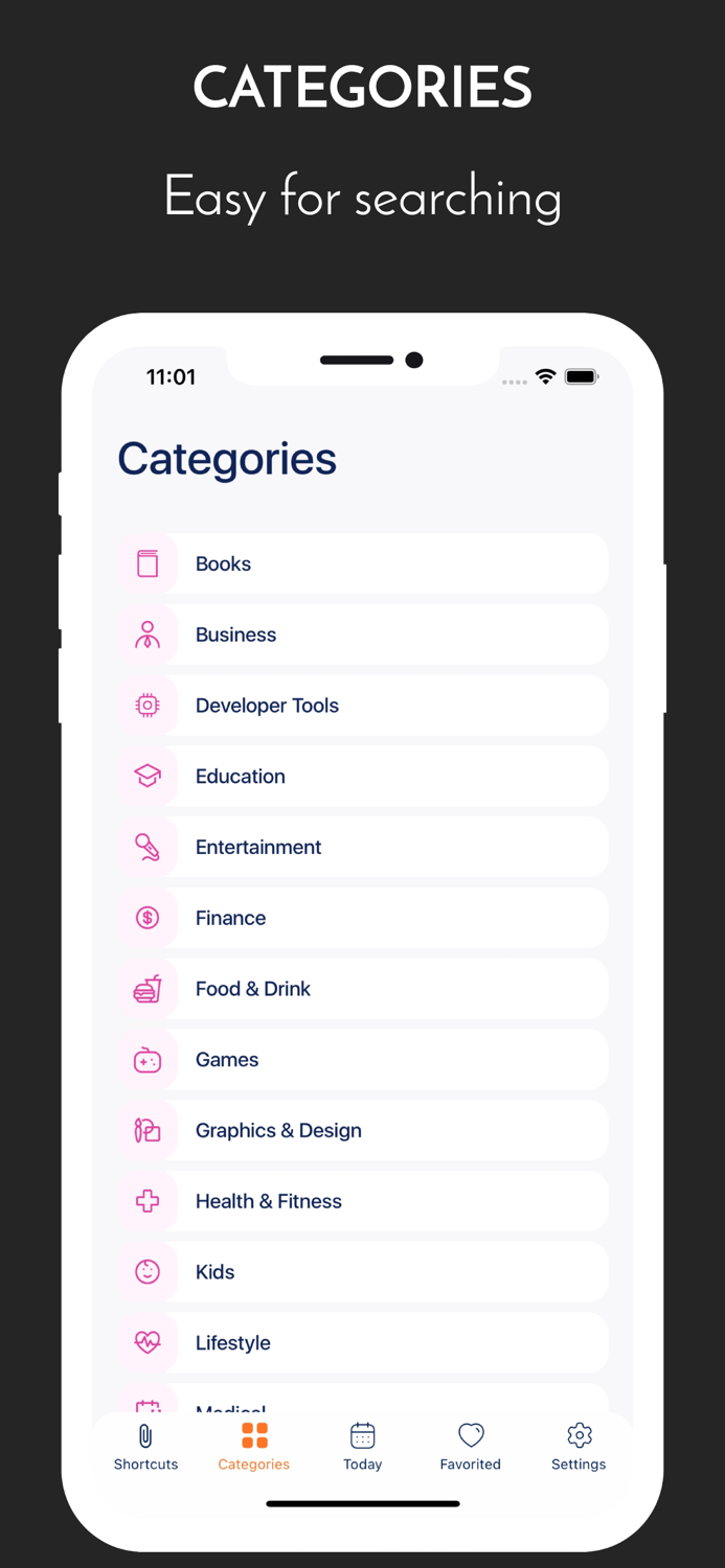App for Shortcuts by iPhone