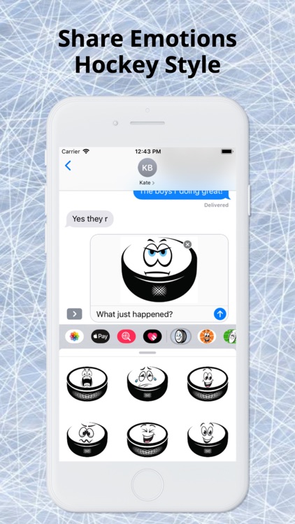Ice Hockey Puck Emojis screenshot-3