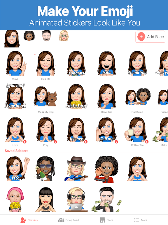 Emoji Me Sticker Maker App voor iPhone, iPad en iPod touch AppWereld