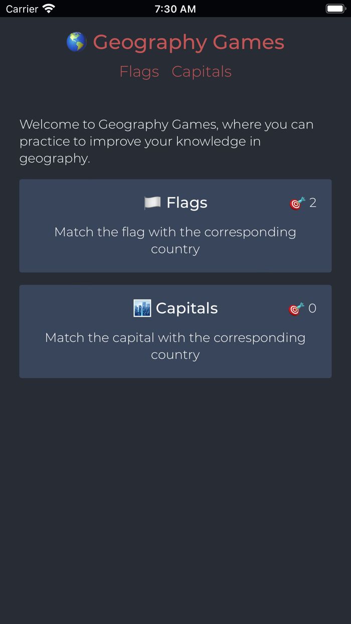 Flag and capital