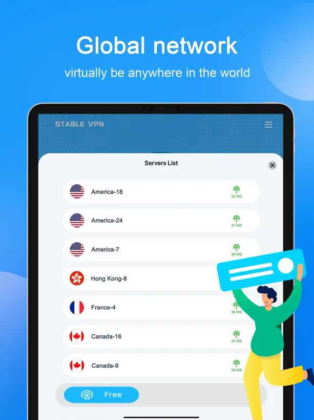 Captura de Pantalla 3 Stable VPN - Fast & Secure VPN iphone