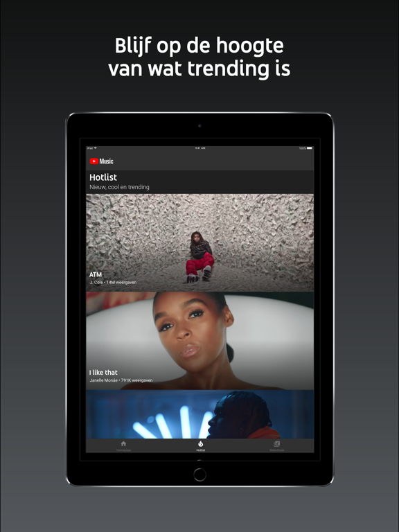 YouTube Music iPad app afbeelding 4