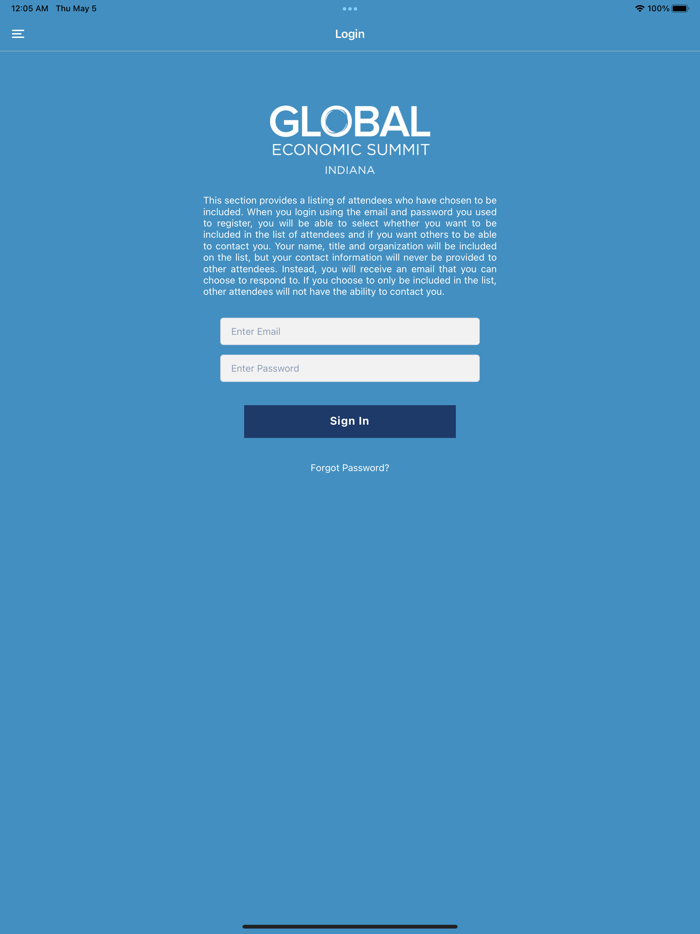 Indiana Global Economic Summit