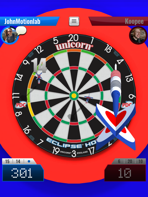 Darts Match Live! PVP Darten App voor iPhone, iPad en iPod touch