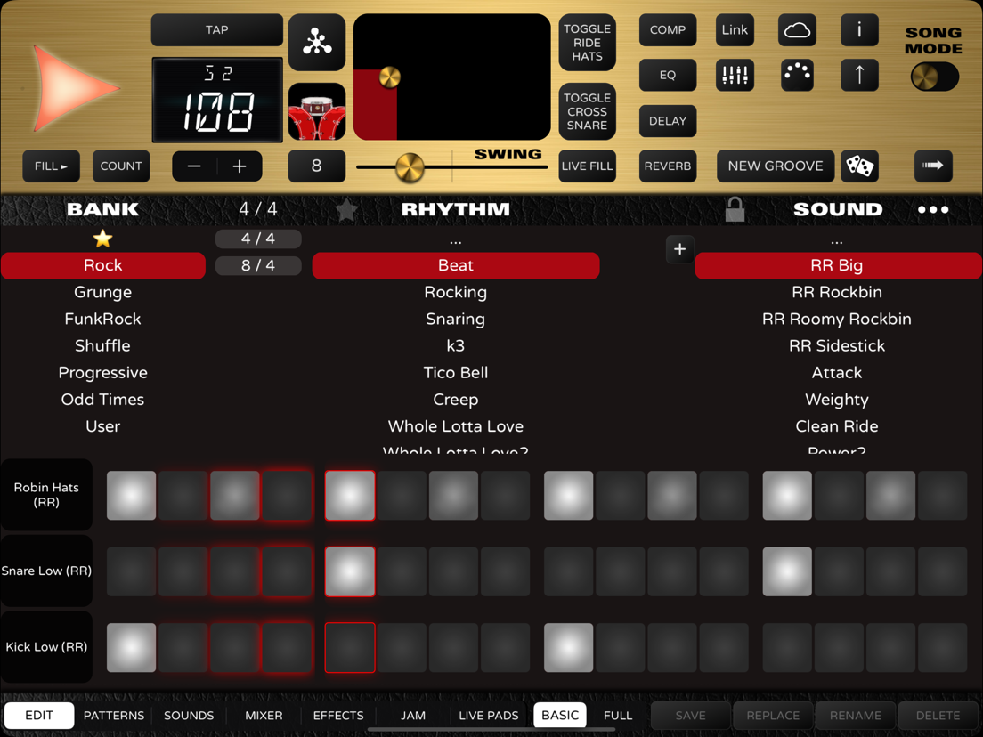 Rock Drum Machine App voor iPhone, iPad en iPod touch AppWereld