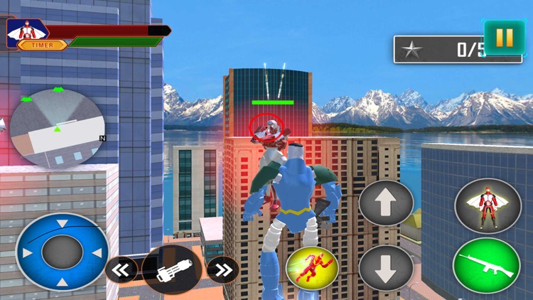 Hero Bat Robot Bike Games screenshot-8