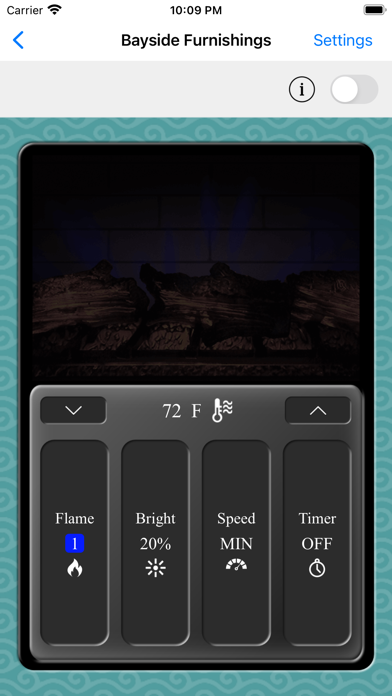 Bayside Bluetooth Fireplace screenshot 3