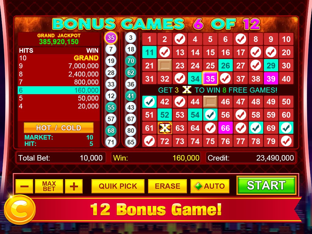 Keno - Cleopatra Keno Games screenshot 3