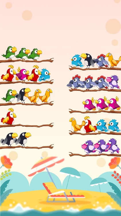 Bird Sort By Color Puzzle