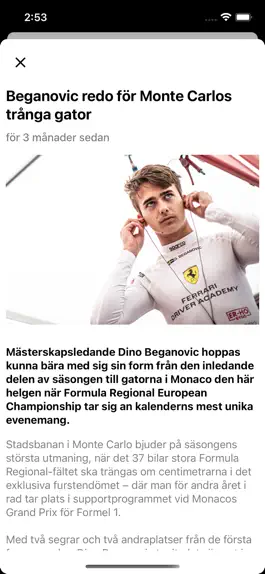 Game screenshot Svensk BilsportTV apk