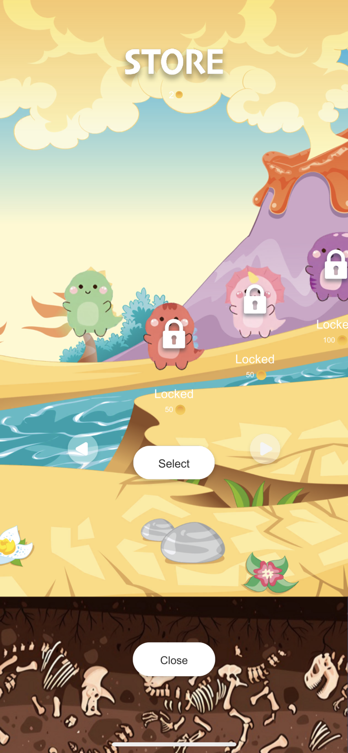 Dino Rush - Asteroid Attack