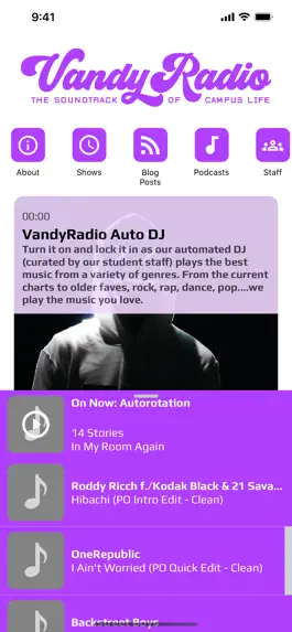 Game screenshot VandyRadio apk