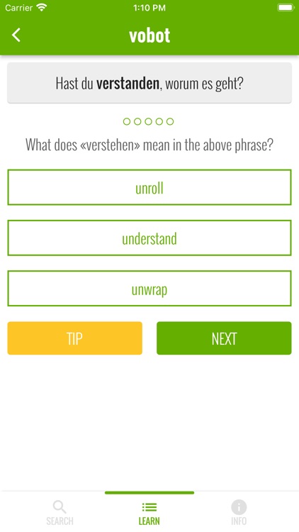 vobot German vocab trainer screenshot-4