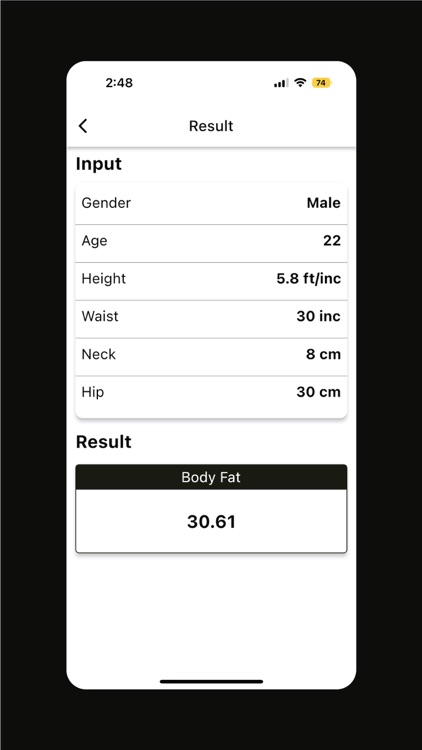 Army Fat Body Calculator