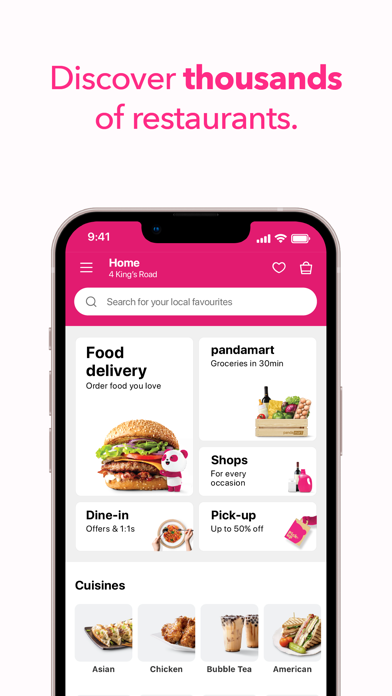 foodpanda: Food & Groceries screenshot 2