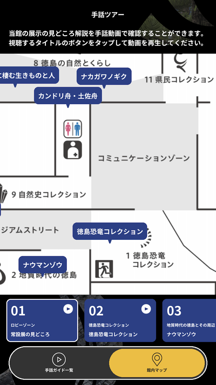 徳島県立博物館 手話ツアー