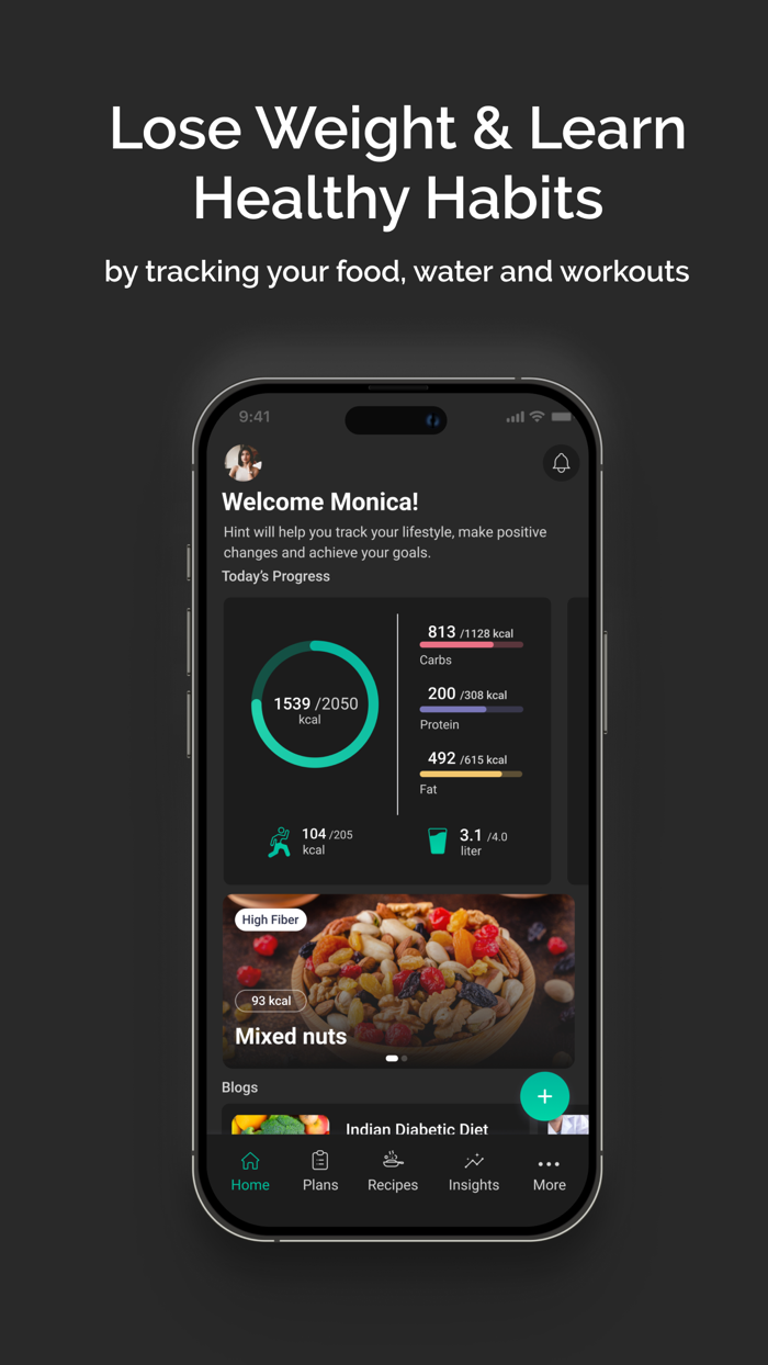Hint Calorie Counter