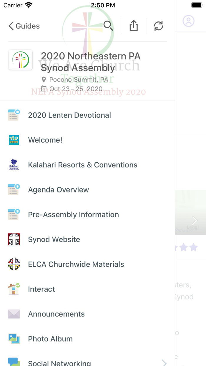 ELCA Organizations  Events