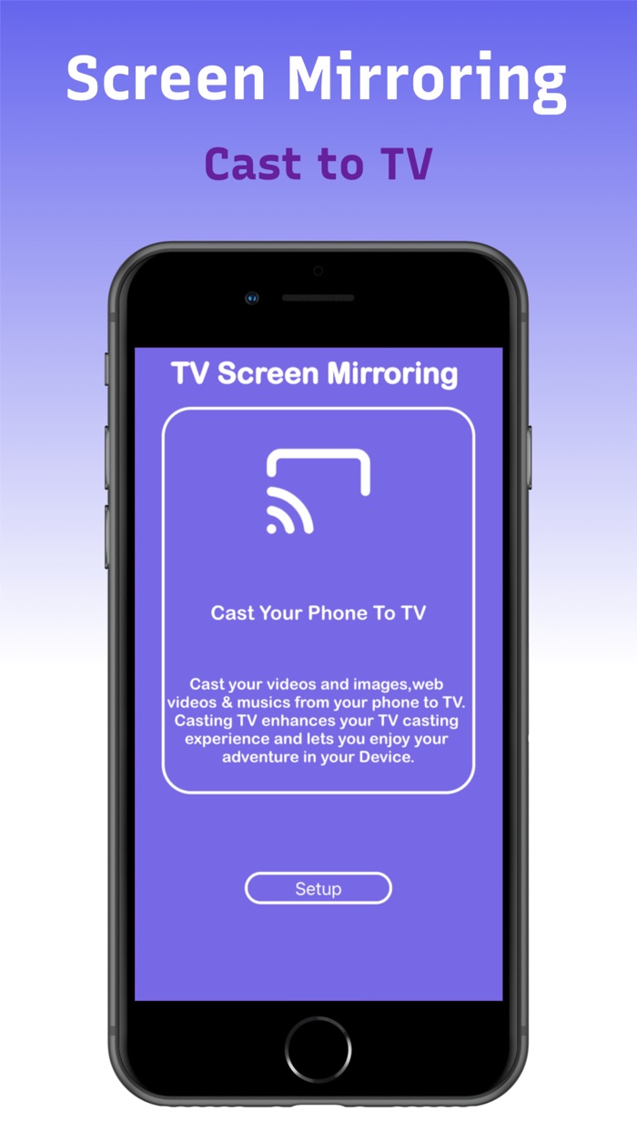 Screen Mirroring  Cast to TV