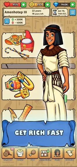 Game screenshot Pharaoh's Life: Idle Simulator apk