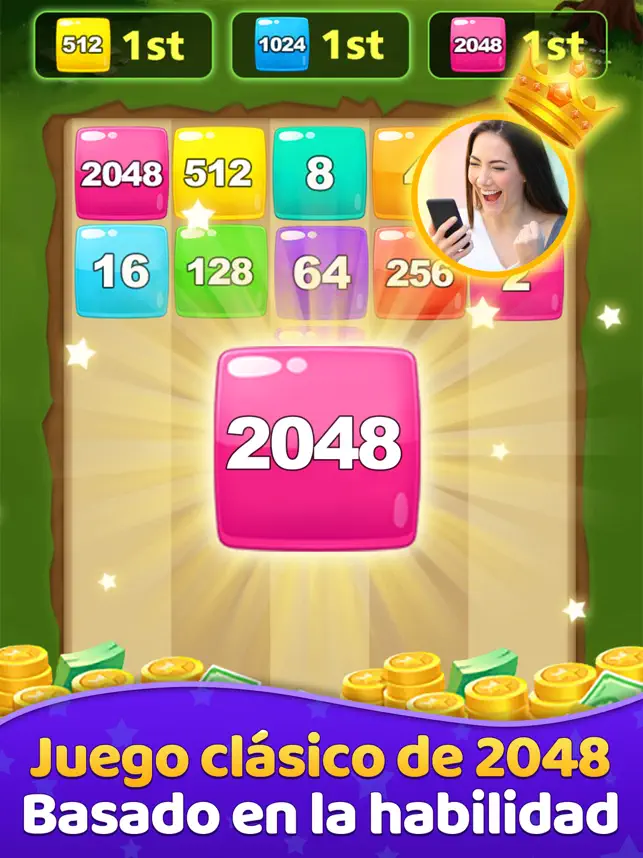 Immagine 1 2048 Clash-Gana dinero real iphone