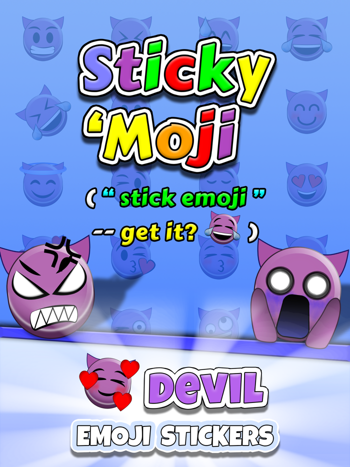 Sticky Moji Devil Stickers