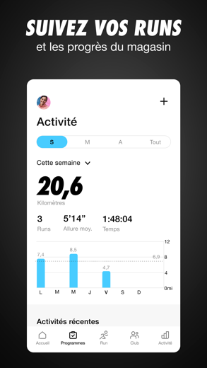 Nike Run Club : running, santé capture d'écran 1