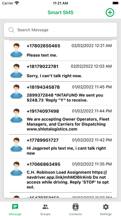 Ombrex SMS screenshot 2