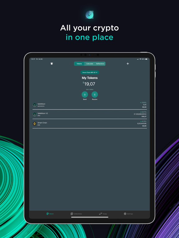 SafeMoon iPad app afbeelding 3