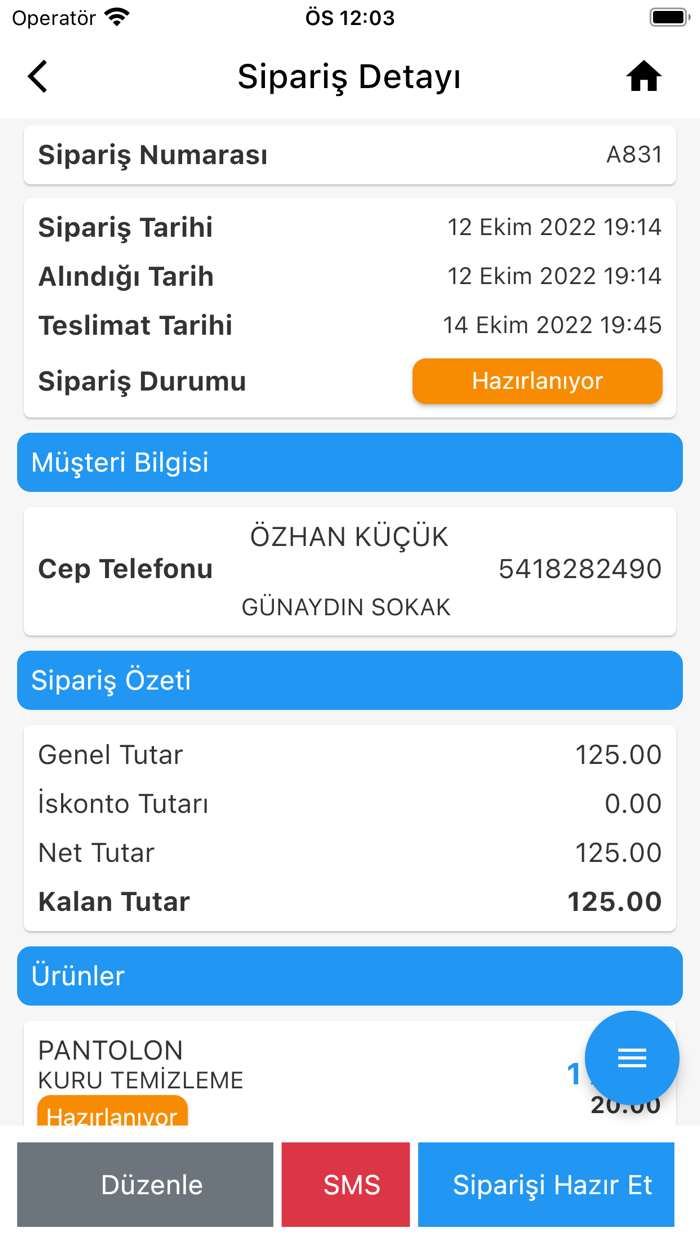 Aktif Müşteri Mağaza Sistemi