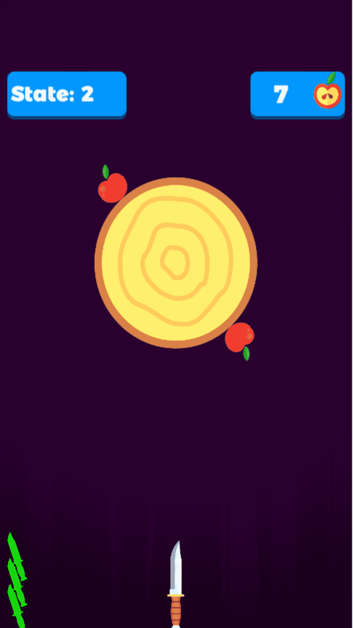 Knife shooting target