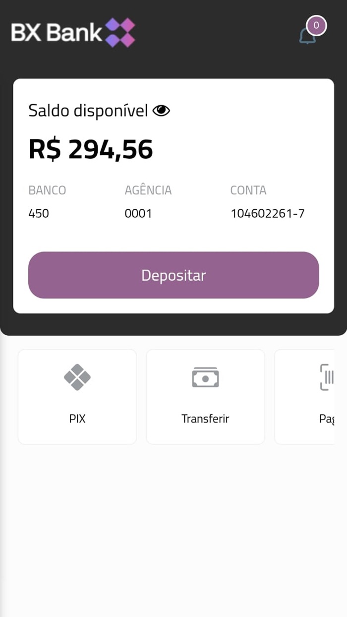 Banco BX - Conta Digital