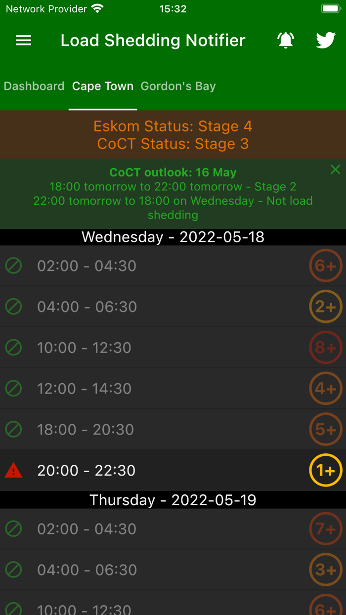 Load Shedding Notifier