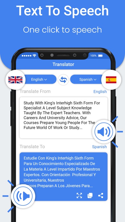 Voice Text Language Translator